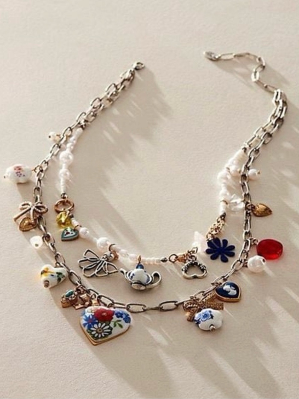 NWOT Free People Maxamillion
Coquette Candy Teapot Whimsical Charm Necklace